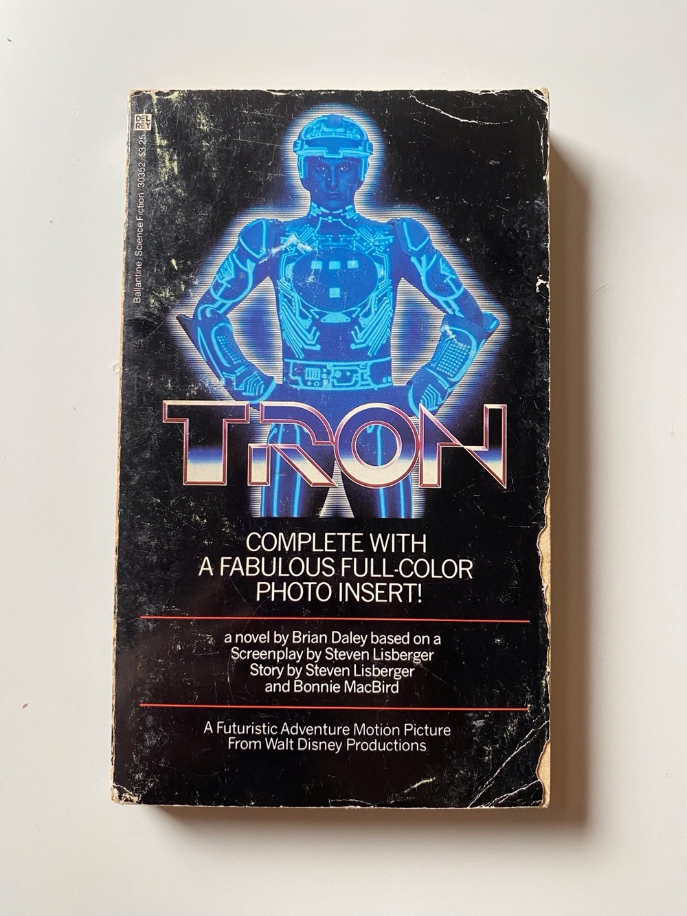 TRON by Brian Daley paperback movie adaptation Del Rey, 1982